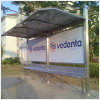 Steel Bus Stop Shelter